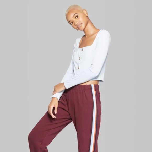 Long Sleeve Square Neck T-Shirt - 74-178 - Picture 1 of 2